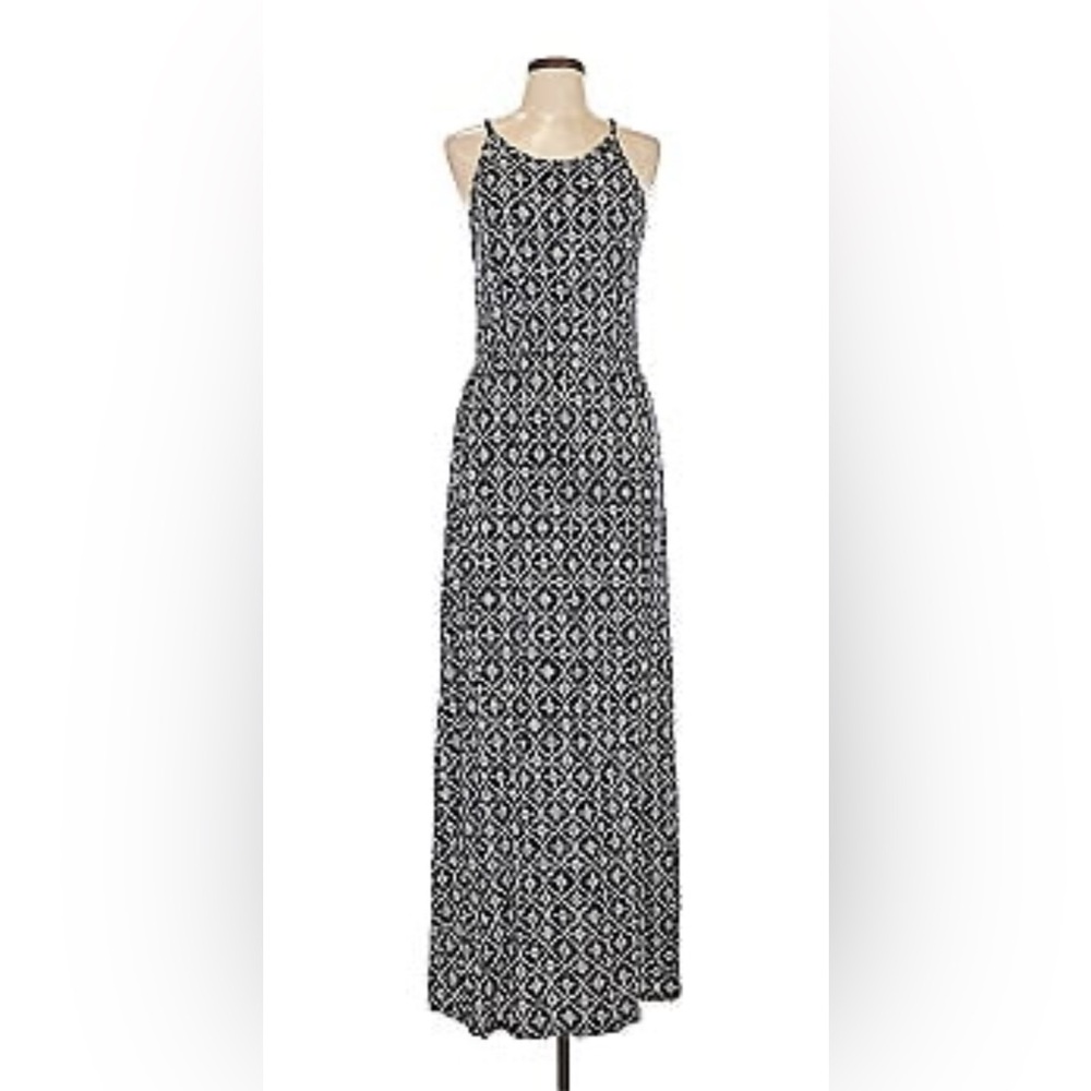 Paper Moon Navy and White Maxi